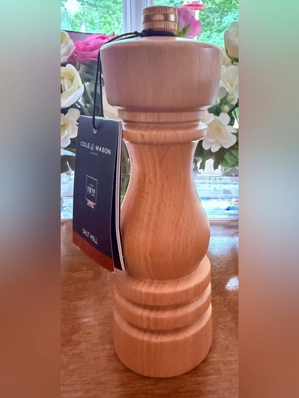 Cole & Mason London Grind Select Natural Beech Salt Mill 7